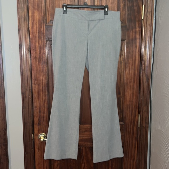 Light Gray White Striped Dress Pant - Picture 3 of 8